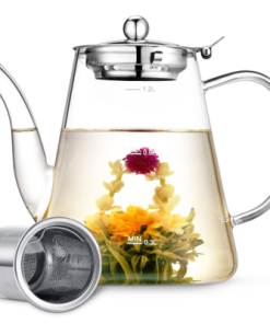 Glass Teapot with Blooming Tea Infuser